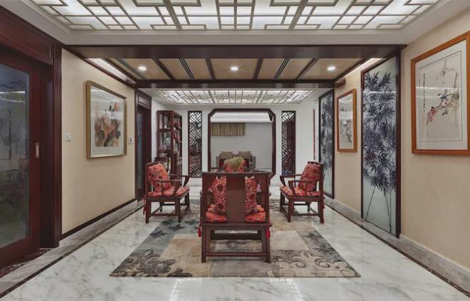 調(diào)奢華的中式裝修AG真人登錄低(圖7)